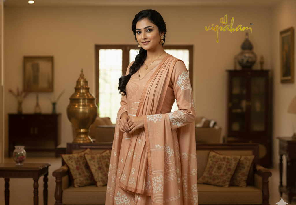 Biscuit color Vatican silk salwar