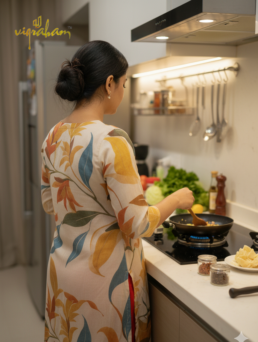 Cream Color Modal Silk Salwar