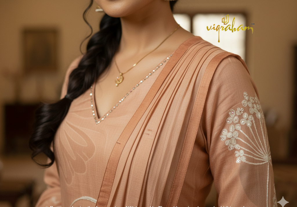 Biscuit color Vatican silk salwar