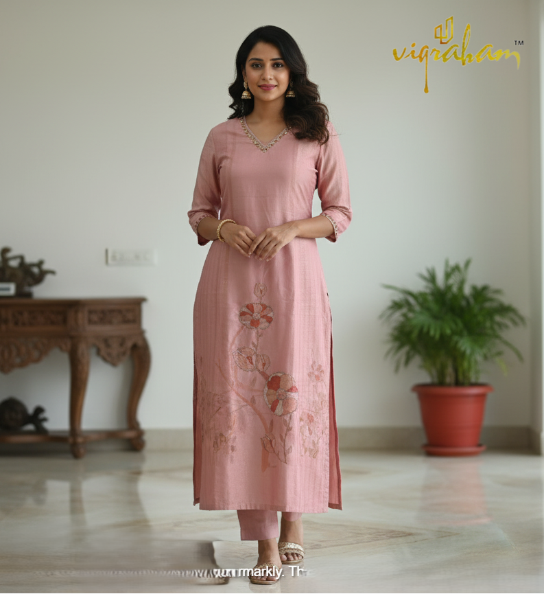 Modal Simmer Mauve Color Salwar