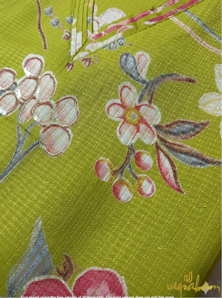 Pure Berlin Fabric Light Green Kurta Set