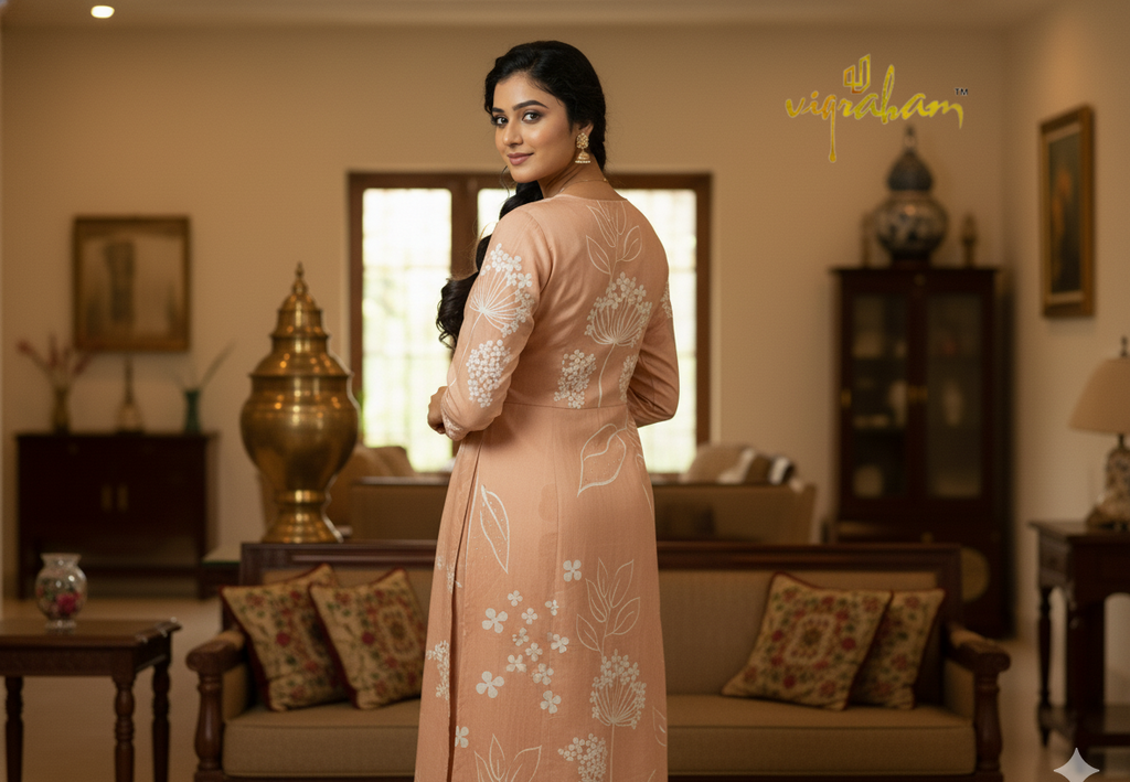 Biscuit color Vatican silk salwar