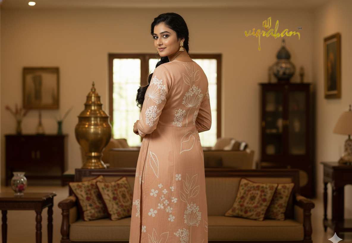 Biscuit color Vatican silk salwar